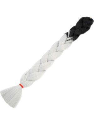 Kaia Life Afrika Örgüsü ve Rasta Için Sen Ombreli  / Siyah / Açık Gri