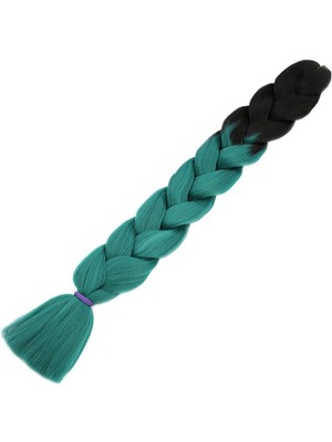 Kaia Life Afrika Örgüsü ve Rasta Için Sen Ombreli  / Siyah / Yeşil