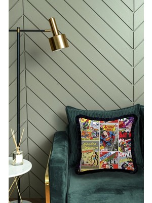 Adawall Justice League Dekoratif Kırlent EY332 Kdf