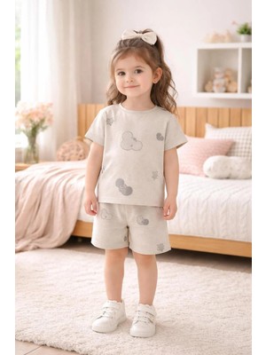 GMG Collection Baby Rahat Giyim Şort Tişört Pijama Takımm Desenli