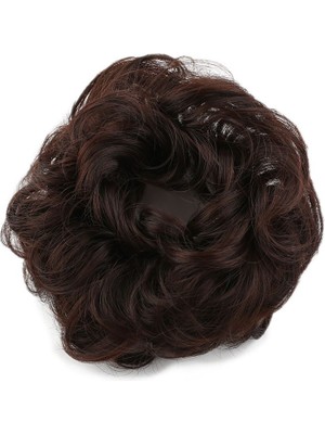 Kaia Life Lı Lastikli Topuz Toka / Koyu Kahve