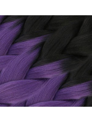 Kaia Life Afrika Örgülük Sen Ombreli  100 Gr. / Siyah / Küllü Mor