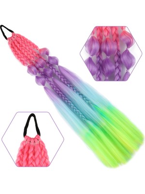 Kaia Life Bn ve Düz Salaş Örgülü Lastikli At Kuyruğu / ACM15