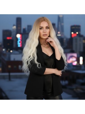 Kaia Life Fiber Sen Uzun Su Dalgası Peruk / Balköpüğü / Platin Uzun Ombreli