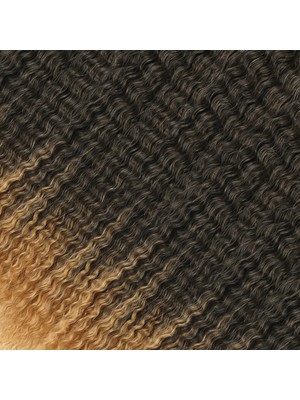 Kaia Life Brazilian Afro Dalgası  / Siyah / Karamel Ombreli