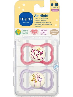 Mam Air Night 6-16 Months 2'li Emzik ( Steril Kutusunda)