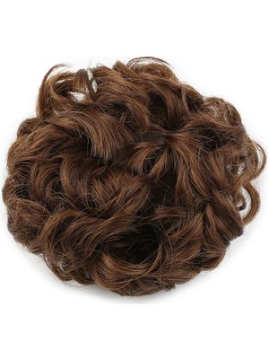 Kaia Life Yoğun Lı Lastikli Topuz Toka / Karamel