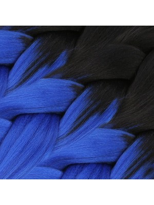 Kaia Life Afrika Örgülük Sen Ombreli  100 Gr. / Siyah / Koyu Mavi Ombreli