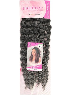 Kaia Life Nice Bulk Afro Su Dalgası  / Siyah / Gri Ombreli