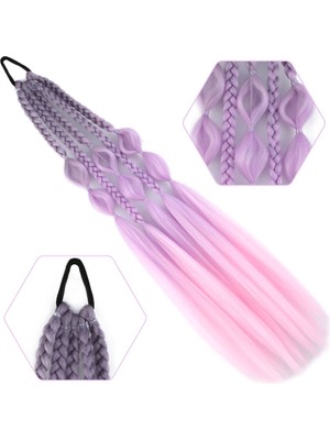 Kaia Life Bn ve Düz Salaş Örgülü Lastikli At Kuyruğu / ACM06