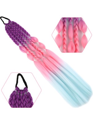 Kaia Life Bn ve Düz Salaş Örgülü Lastikli At Kuyruğu / ACM19