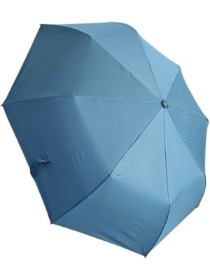 AyrStore Buğz Tk-06 Katlanır Yarı Otomatik Lacivert Şemsiye