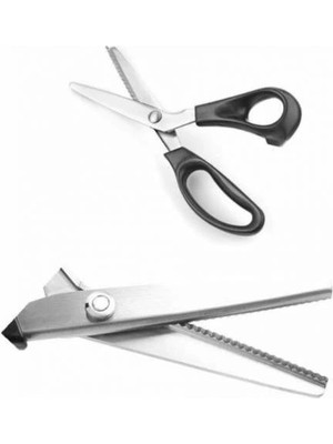 AyrStore Buğz Zikzaklı Kesim Makası Desenli Tırtıklı Oya Makası Terzi Kumaş