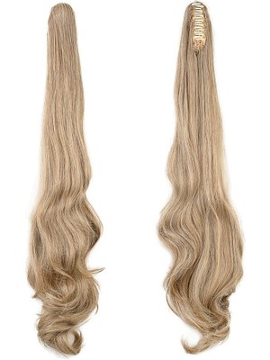 Kaia Life Tokalı Dalgalı At Kuyruğu / Karamel Platin Röfleli