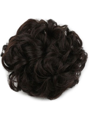 Kaia Life Yoğun Lı Lastikli Topuz Toka / Kahverengi