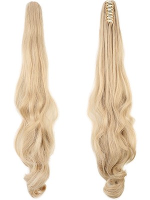 Kaia Life Tokalı Dalgalı At Kuyruğu / Kumral Beyaz Platin Röfleli