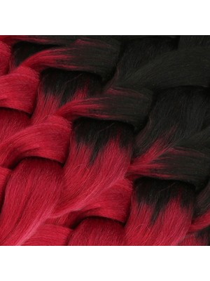 Kaia Life Afrika Örgülük Sen Ombreli  100 Gr. / Siyah / Kızıl