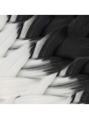 Kaia Life Afrika Örgülük Sen Ombreli  100 Gr. / Siyah / Açık Gri