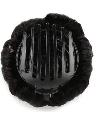 Kaia Life Taşlı Topuz Toka / Kahverengi