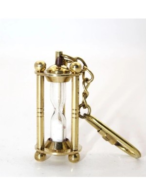 Aesco Pirinç Kum Saati Anahtarlık Model 2