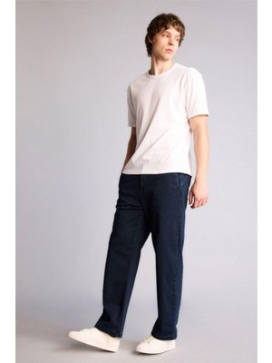 DeFacto Yumuşak Dokulu Wide Leg Jean Pantolon H2886AX26SP