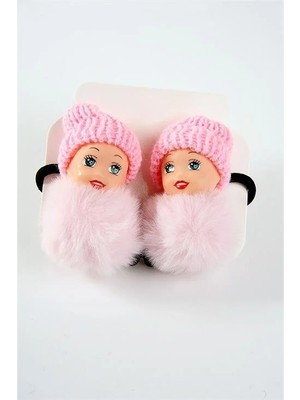 Euromoda Ponponlu Bebek Tasarımlı Bebek Çocuk Genç Lastik Tokası