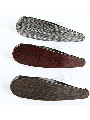 Euromoda Düz Çizgili 3lü Klipsli Yan Toka Seti