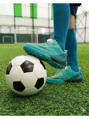 papucumun dünyası Mekanizma Bağcıklı  Laliga Unisex Erkek ve Kız  Çocuk Halı Saha Ayakkabısı