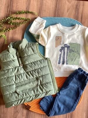 Saye Kids Şişme  Yelekli Erkekbebektakım