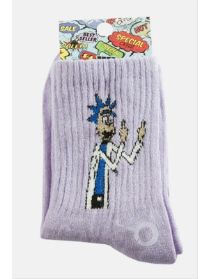 Zero Land Drnds Einstein Kolej Çorap 8*28 - Lila