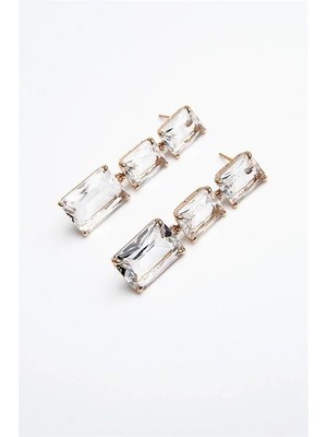 Euromoda Xuping Alerji ve Kararma Yapmama Garantili Zirkonium Taşlı Küpe