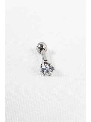 Euromoda Zirkon Taşlı Cerrahi Çelik Piercing, Küpe, Kulak, Dudak, Kıkırdak,
