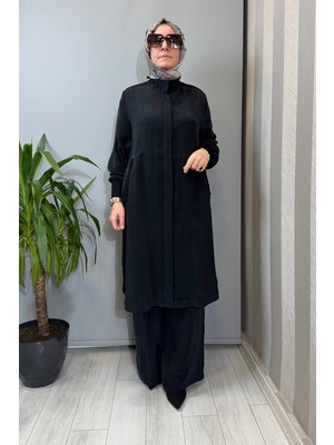 Miss Dalida Hakim Yaka Cepli Cupro Kap Siyah T26Y-8008