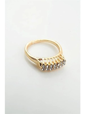 Euromoda Zirkon Taşlı 2 Sıralı Yüzük