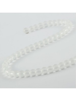 Zero Land Drnds 8 mm Buzlu Kuvars Görünümlü Cam Taşı - Şeffaf