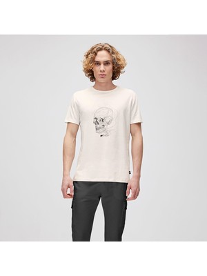 Bad Bear Reborn Erkek Bej Yuvarlak Yaka Tişört