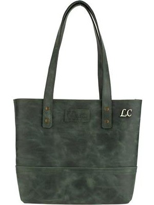 twingold Isminize Özel Deri Tote Bag