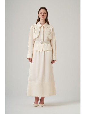 Nuss 1044 Paraşüt Taş Işlemeli Etekli Takım