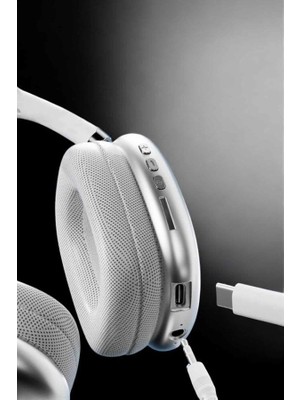 Astraltech P9 Air Max Kablosuz 5.0 Mikrofonlu Bluetooth Kulaklık Beyaz Yüksek Ses Kaliteli