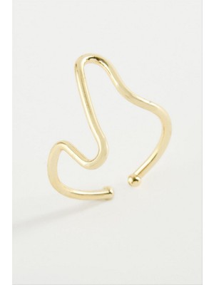 Zero Land Drnds Zikzak Metal Yüzük - Gümüş Rengi