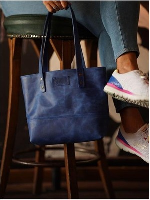 twingold Isminize Özel Deri Tote Bag