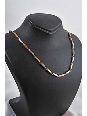 Euromoda Çelik Gold ve Metalik Renkli Unisex Çelik Kolye