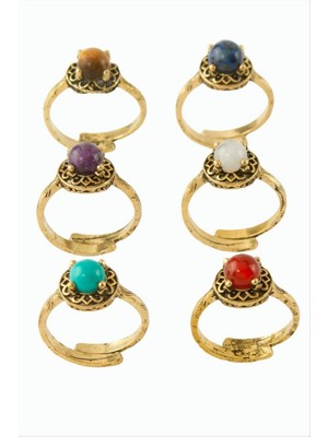 Zero Land Drnds Yuvarlak Doğaltaşlı Otk Yüzük - Akik