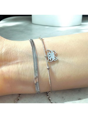 Genel Paslanmaz Çelik Çift Bilekliği - Sevgili Çift Bilekliği Seti - Şık ve Dayanıklı Aksesuar