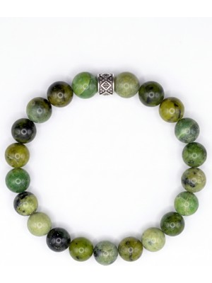 MMİF Doğal Yeşim Taşı Bileklik - 8mm Hakiki Doğaltaş - Şans ve Denge Bilekliği (Unisex)