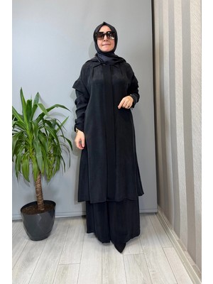 Miss Dalida Kol Detaylı Cupro Kap Siyah T26Y-8007