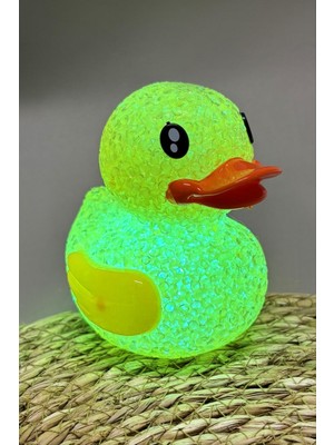 Zero Land Drnds Ördek Işıklı Biblo 11 cm - Fosfor Yeşil