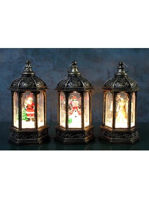 AyrStore Buğz Yılbaşı Temalı Işıklı Kar Küresi ALK3219