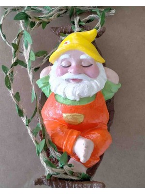 Hamakta Cüce Biblo Gnome Biblo Dekoratif Aksesuar Ev Bahçe Balkon Dekorasyonu