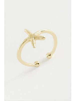 Zero Land Drnds Deniz Yıldızı Eklem Yüzük - Gümüş Rengi